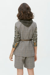 CHECK JACKET WITH PATCH POCKETS